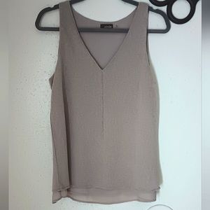 🍀Tan Blouse with Metal detailing (M)